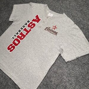 MLB Houston Astros Gray T Shirt Youth Size XXL 18 Genuine Merchandise‎
